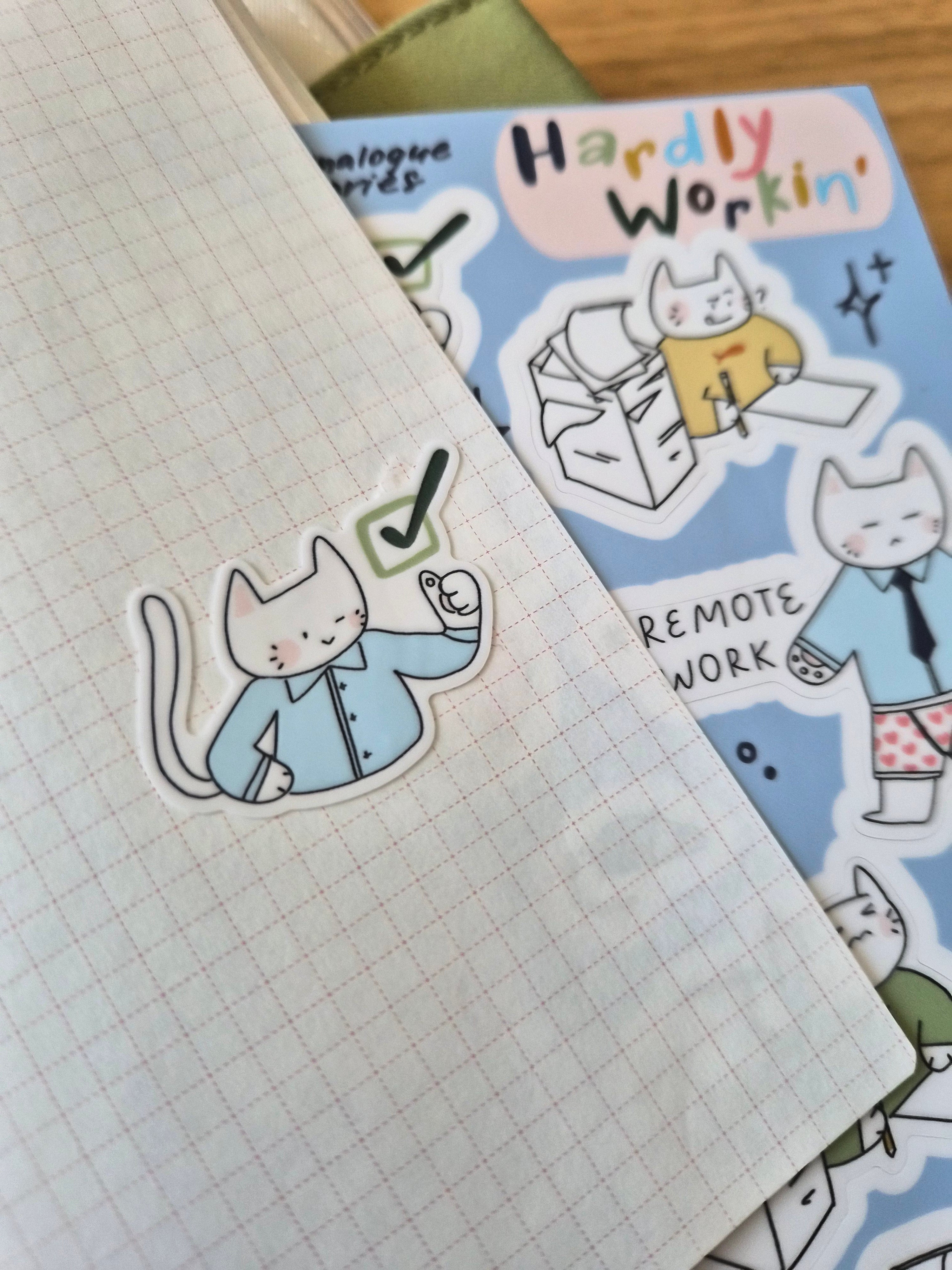 Hardly Workin' Sticker Sheet