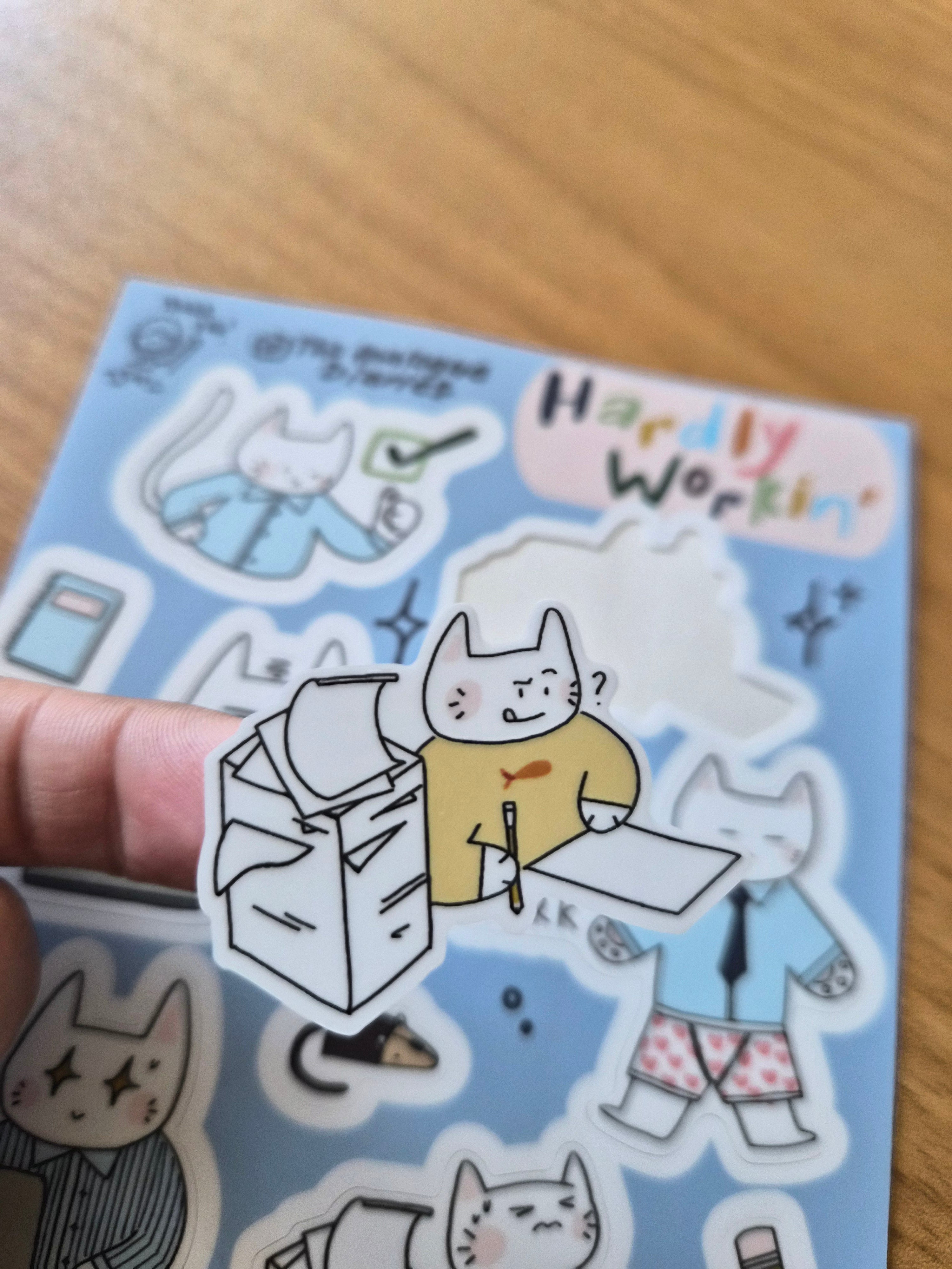 Hardly Workin' Sticker Sheet