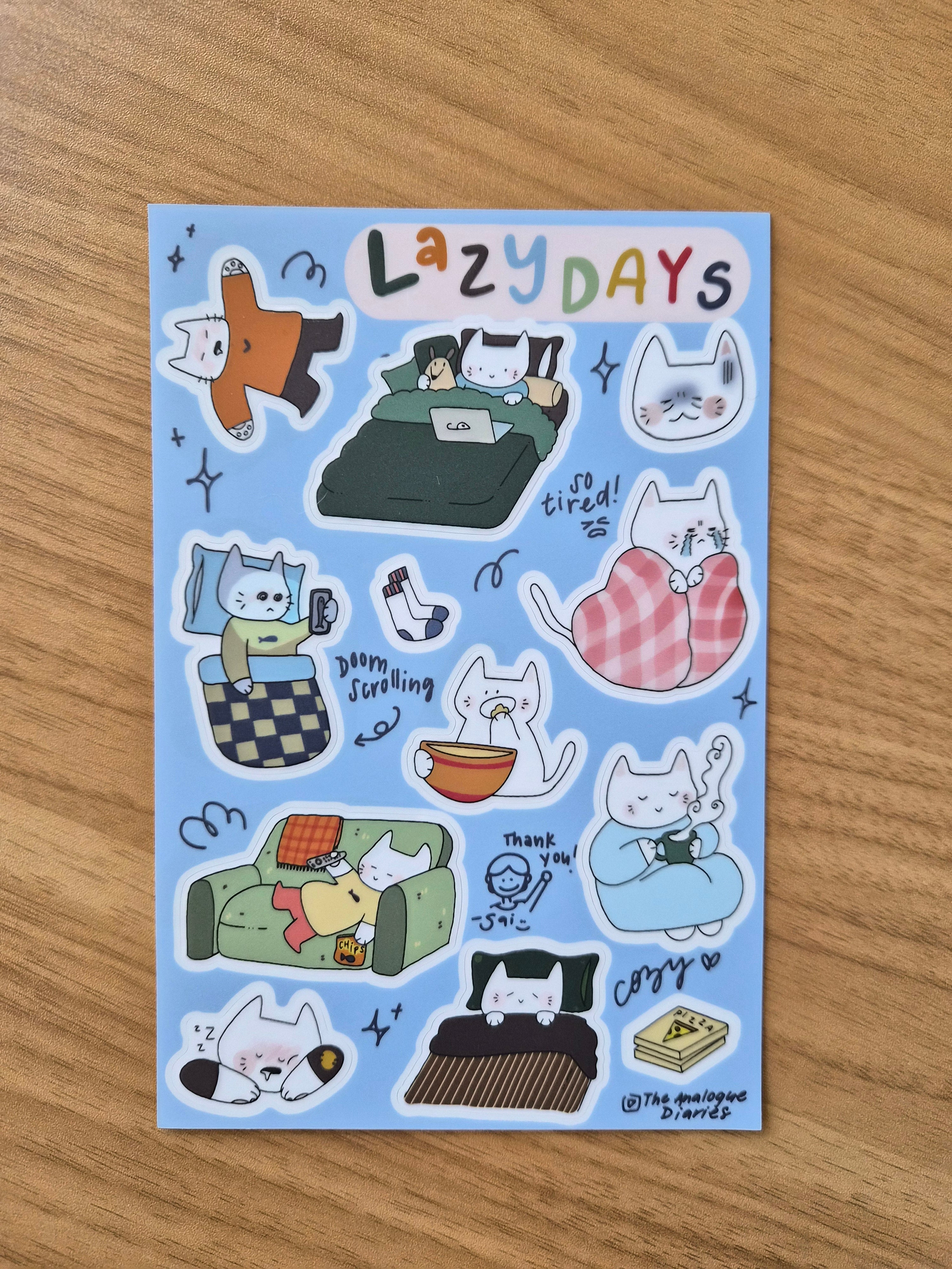 Lazy Days Sticker Sheet