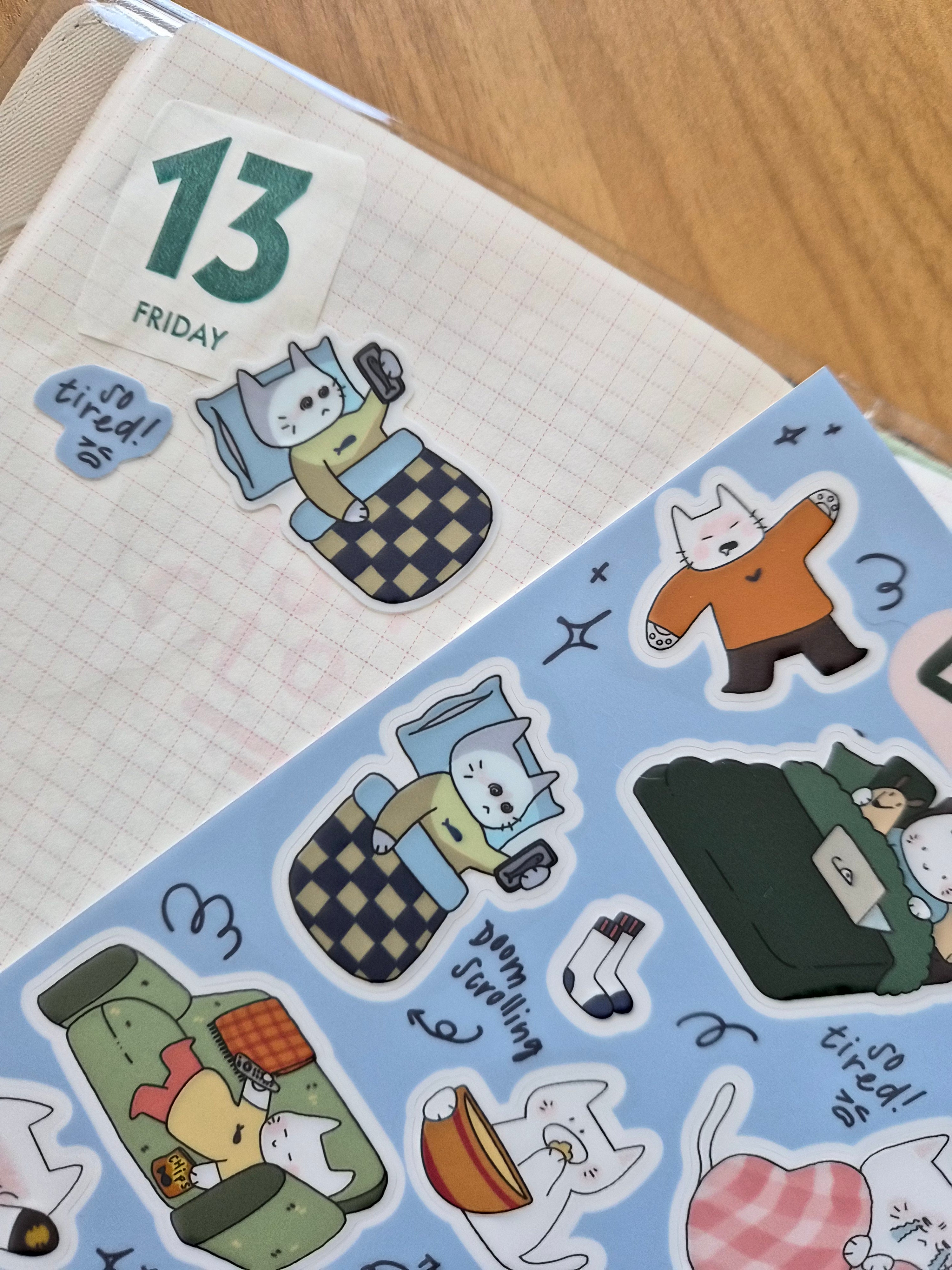 Lazy Days Sticker Sheet