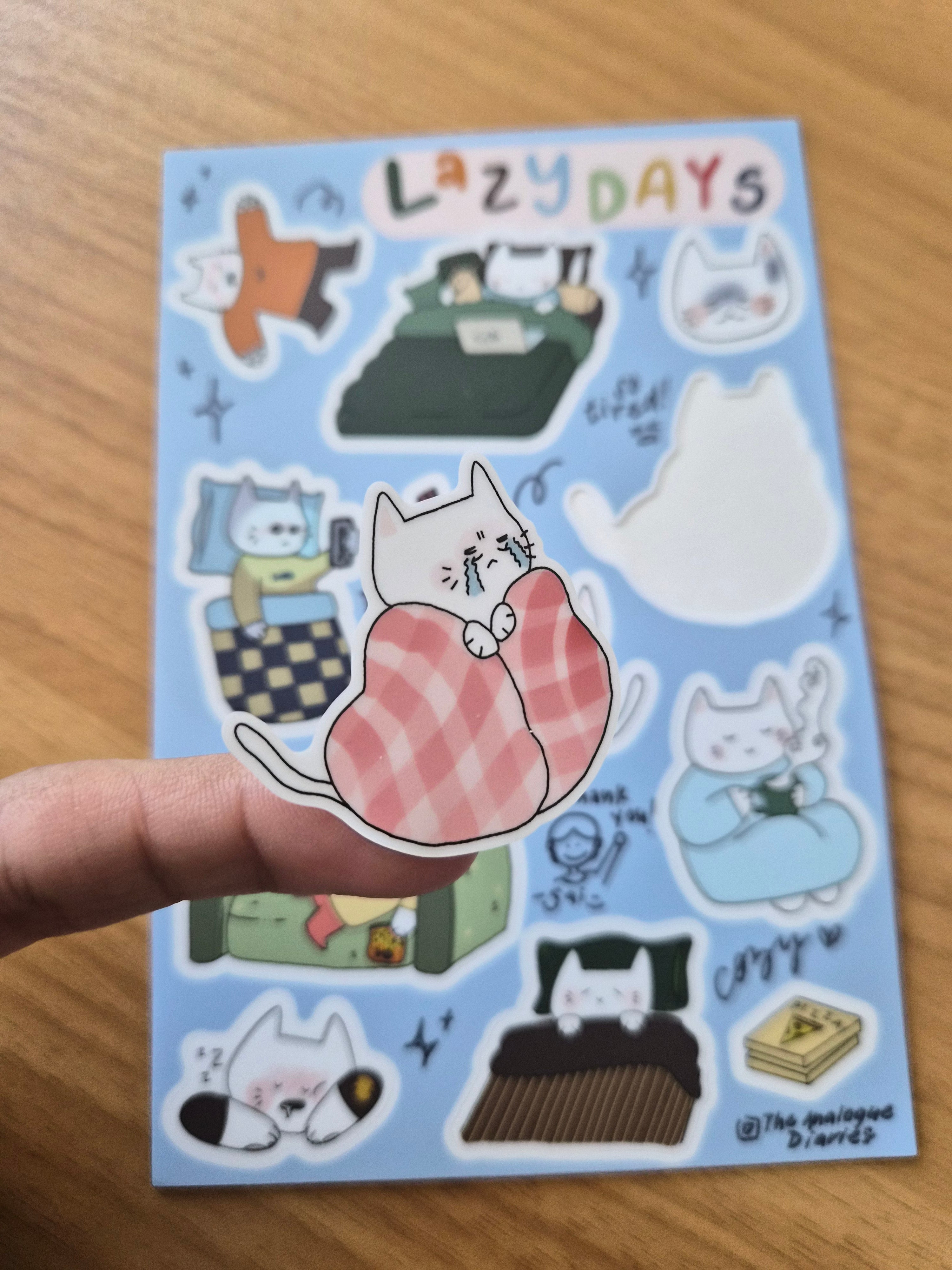 Lazy Days Sticker Sheet