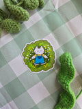Flower Field Diecut Sticker