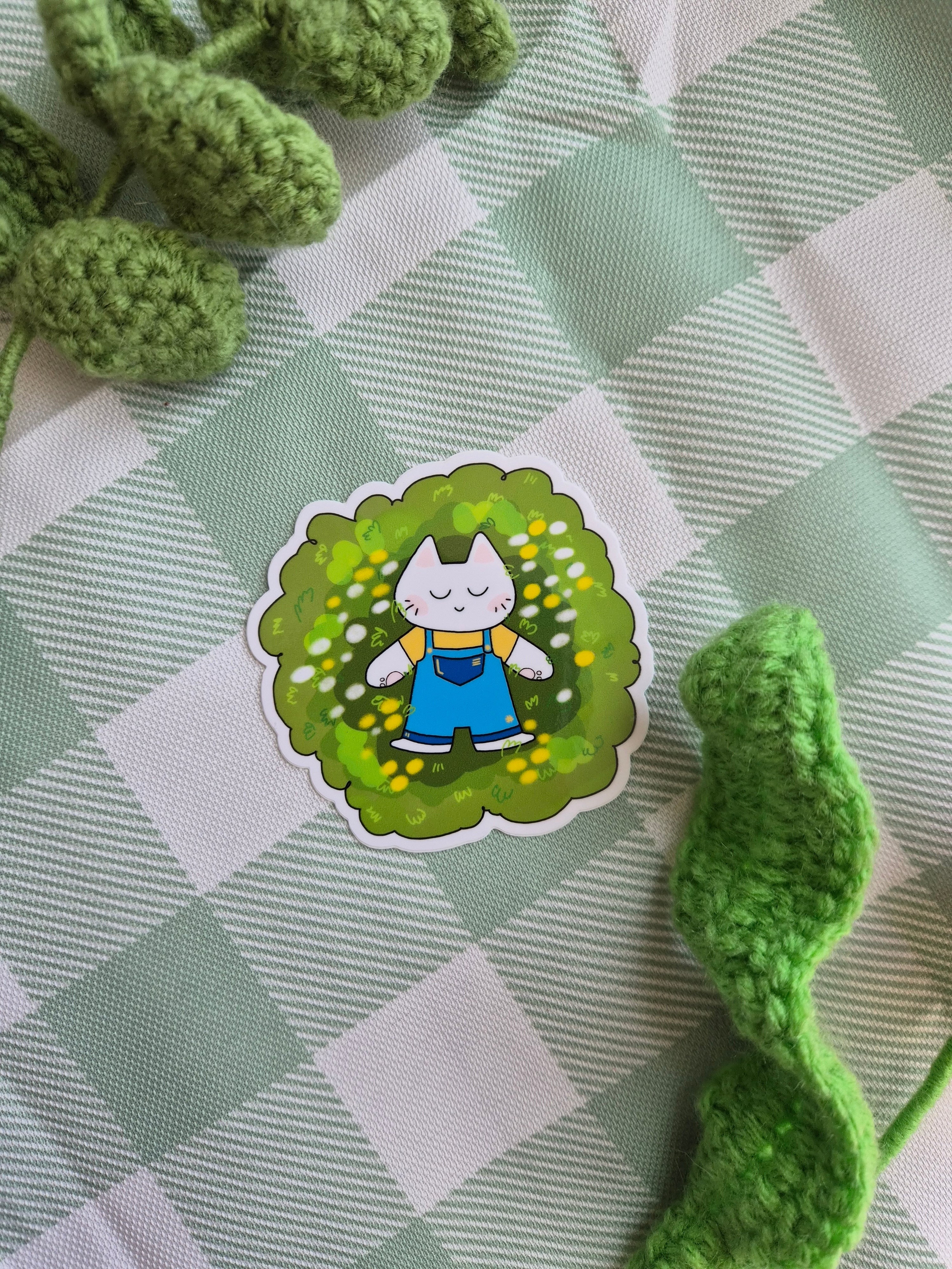 Flower Field Diecut Sticker