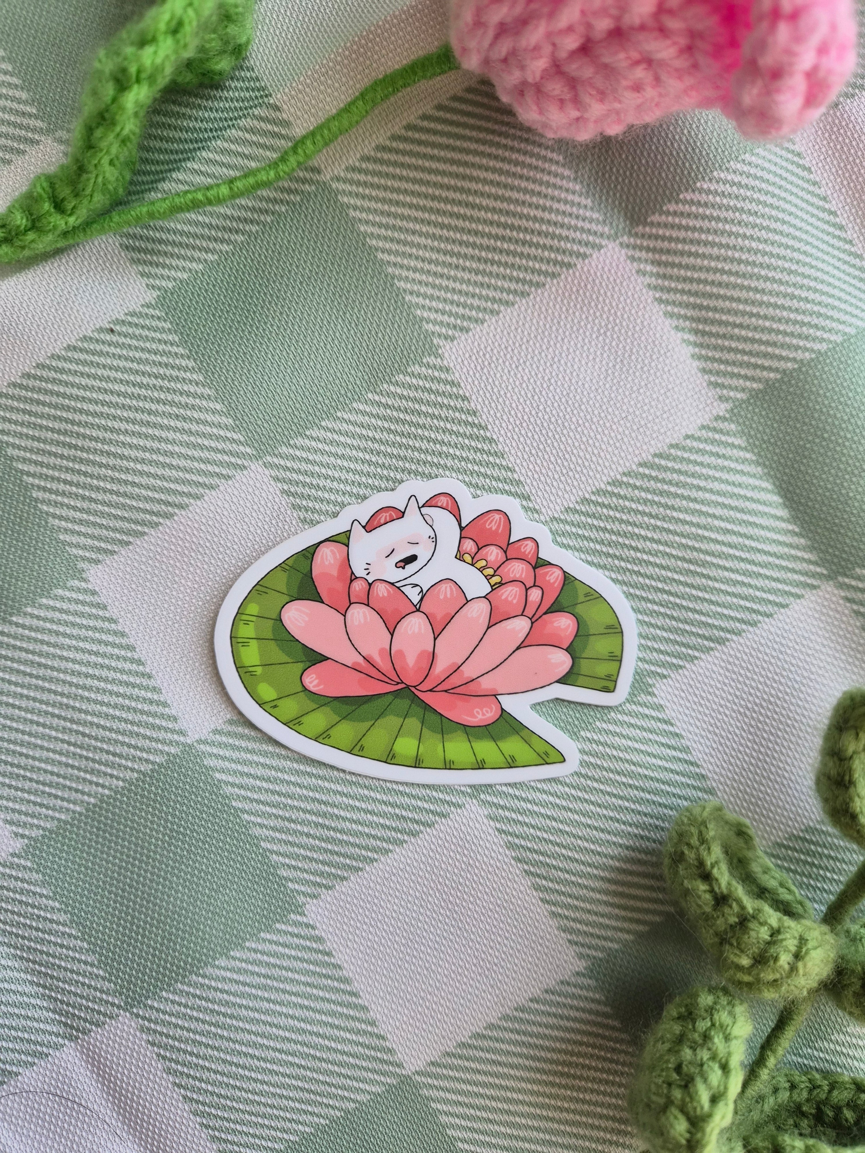 Lily Nap Diecut Sticker