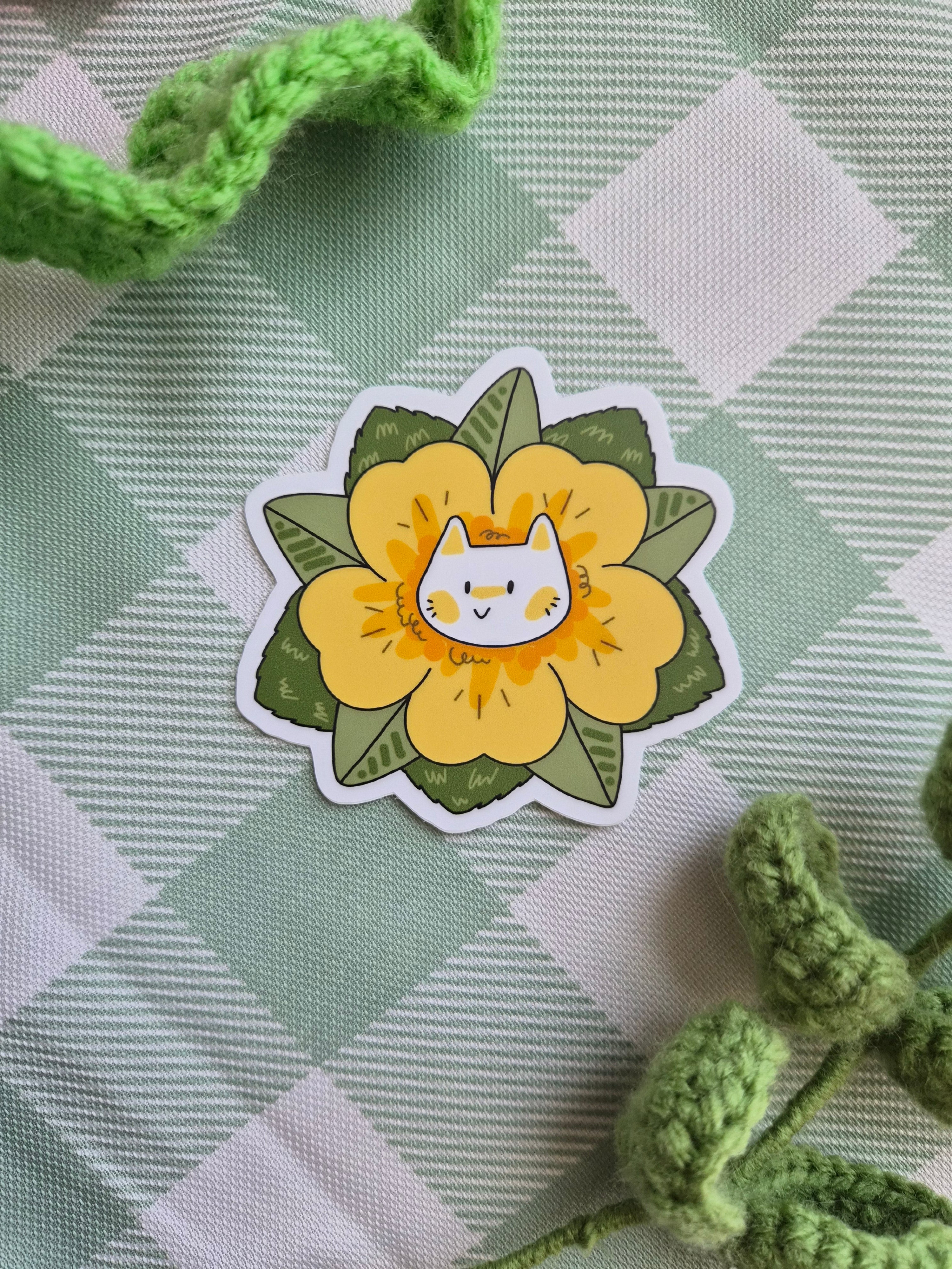 Flower Power Diecut Sticker