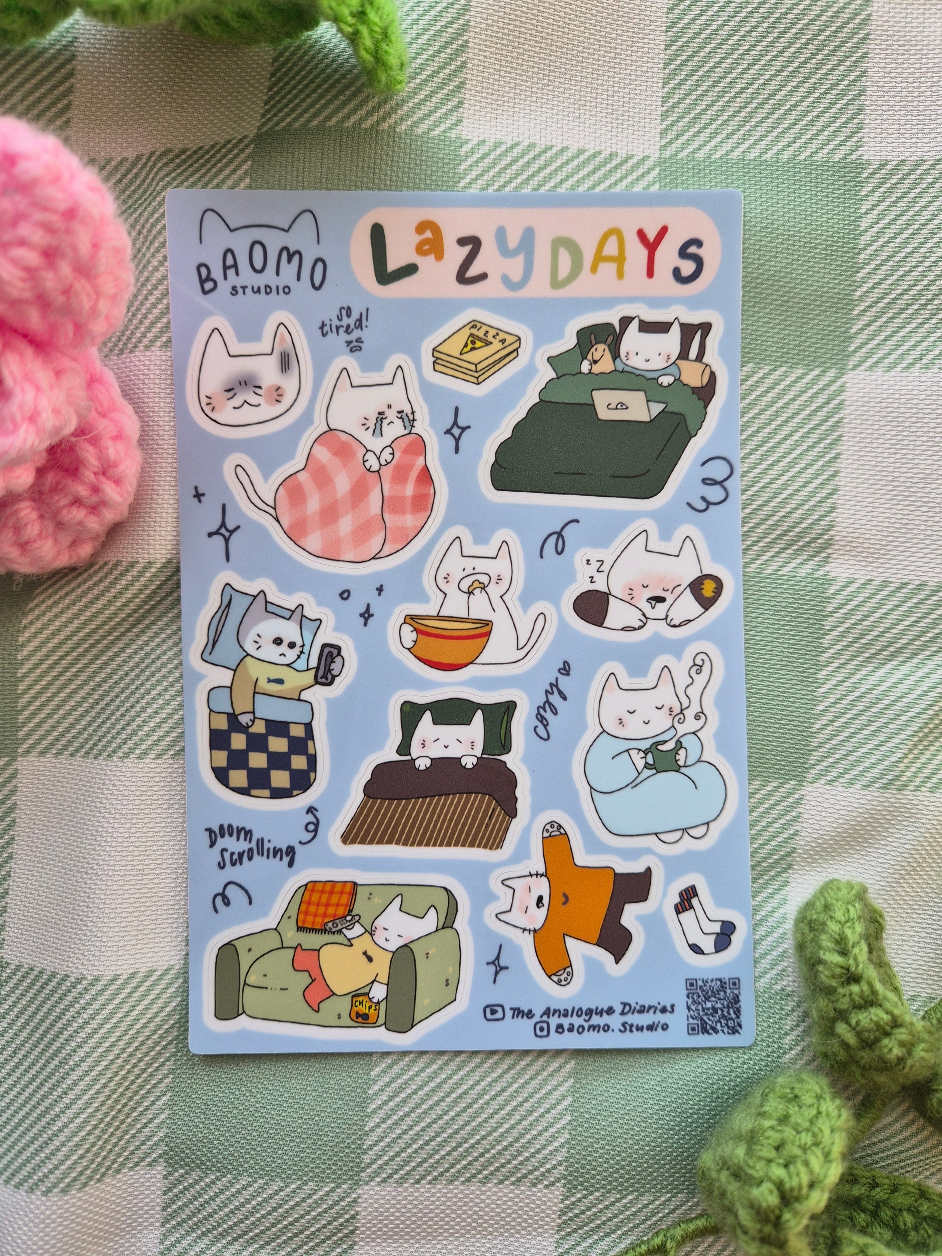 Lazy Days Sticker Sheet