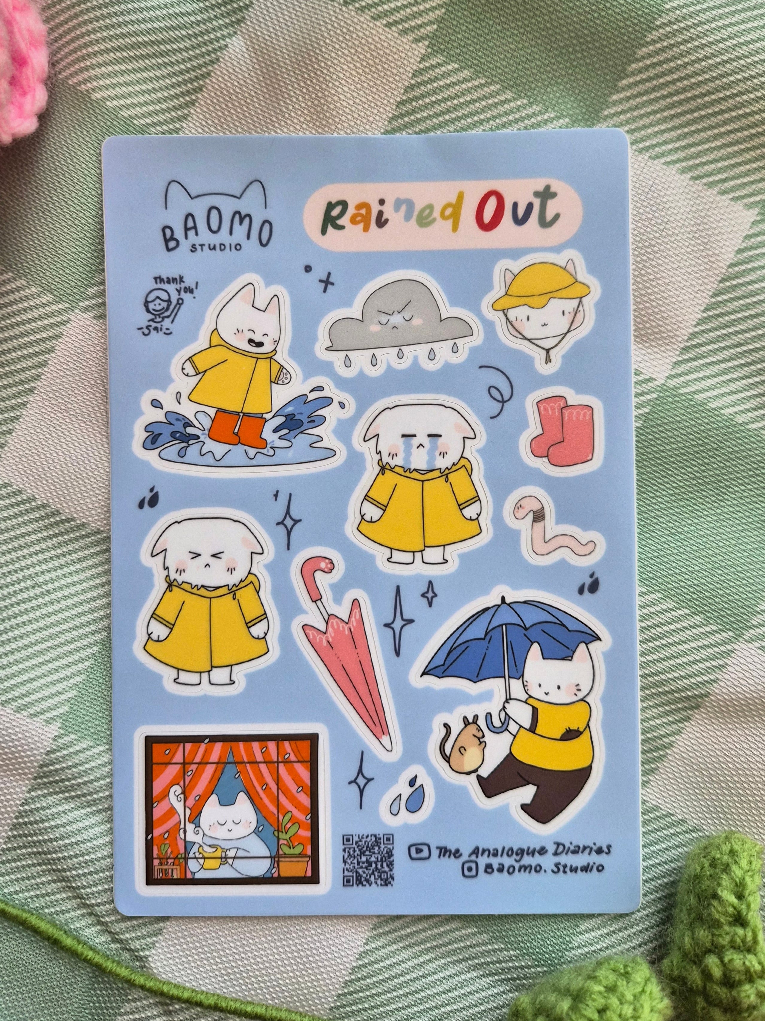 Rained Out Sticker Sheet