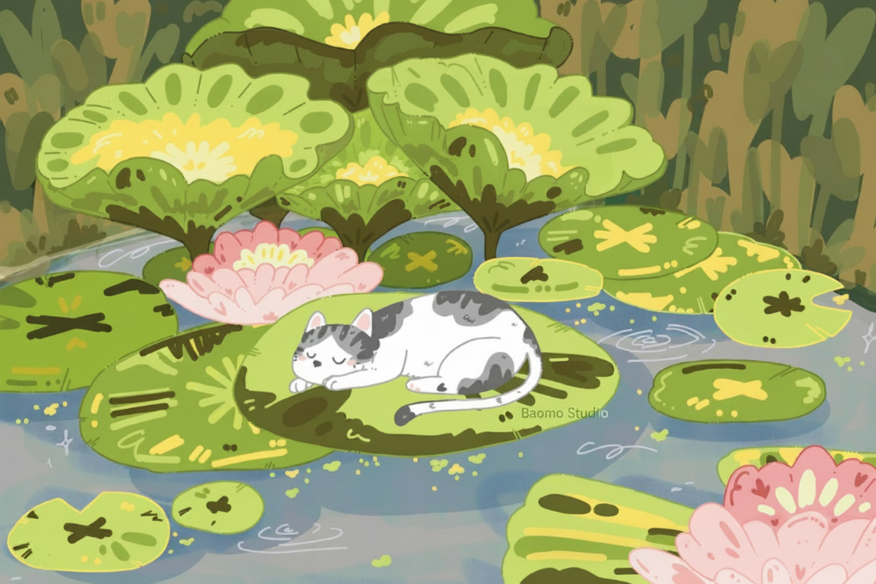 Lily Pond Postcard Print
