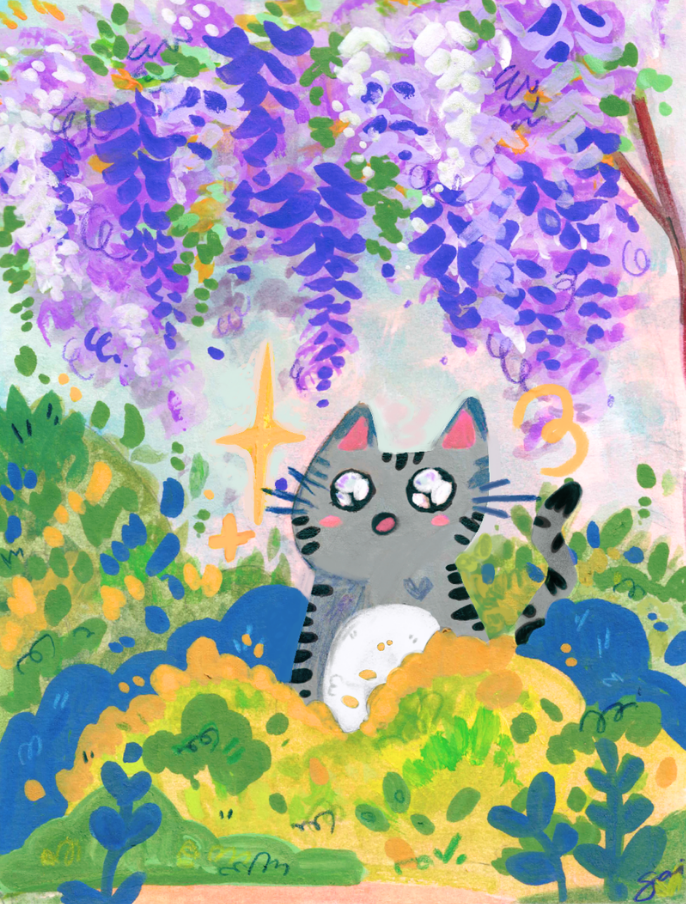 Wisteria Postcard Print