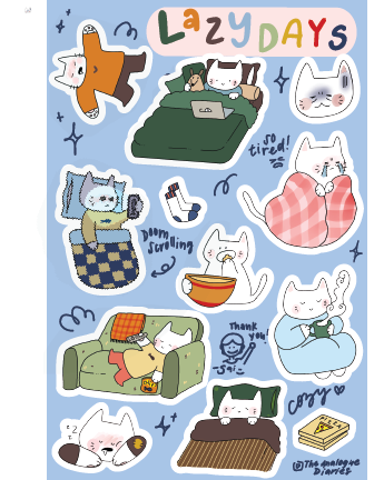 Lazy Days Sticker Sheet