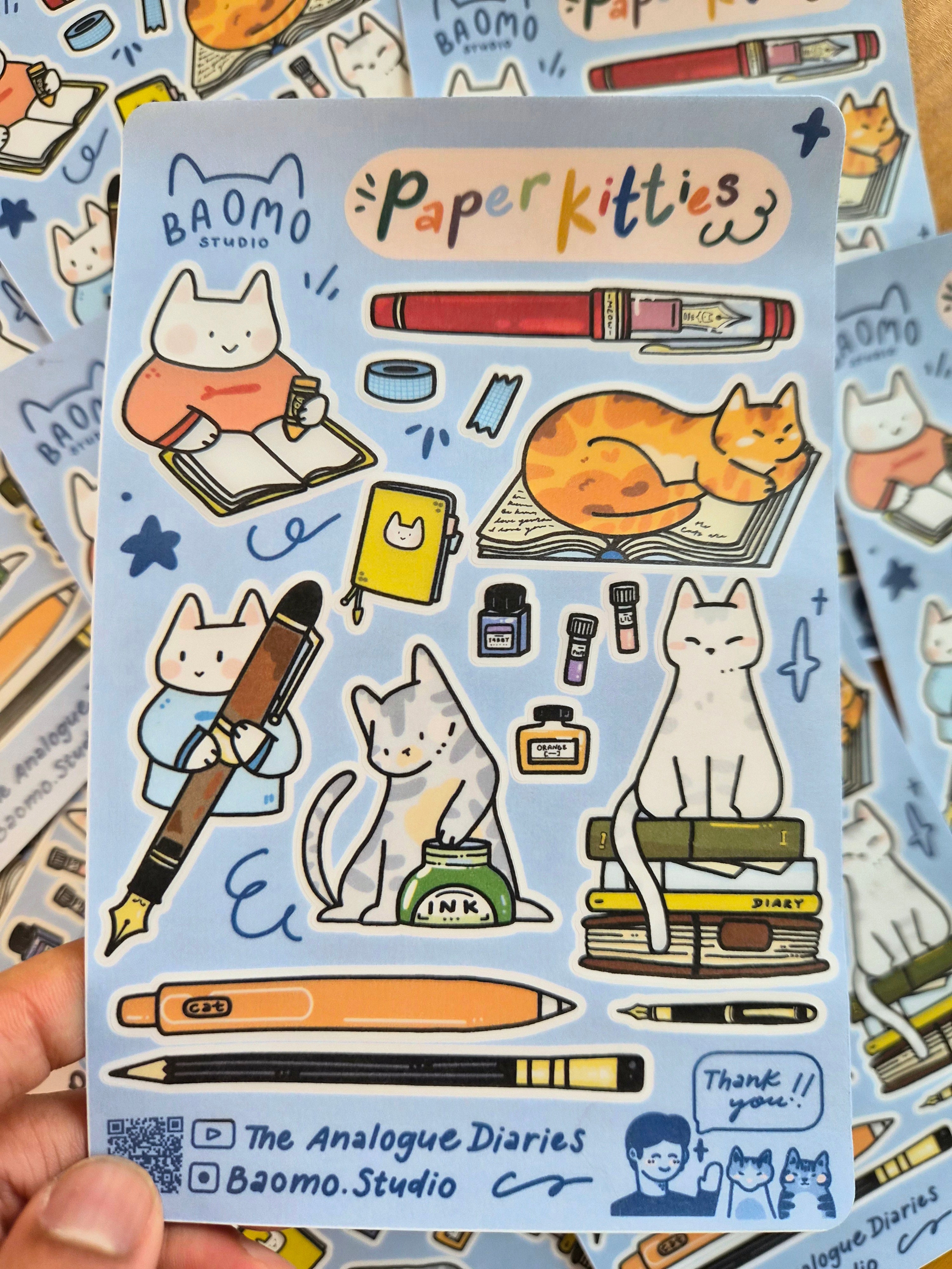 Paper Kitties Sticker Sheet