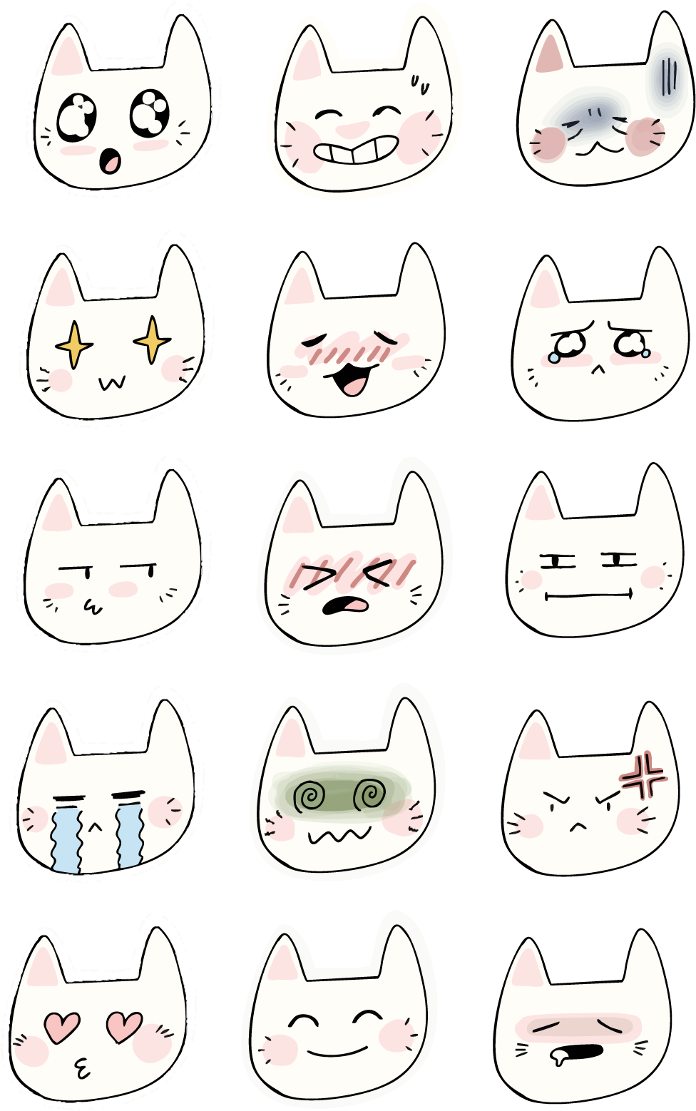 Catmoji Diecut Stickers